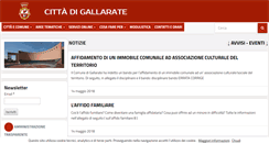 Desktop Screenshot of comune.gallarate.va.it