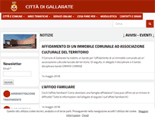 Tablet Screenshot of comune.gallarate.va.it